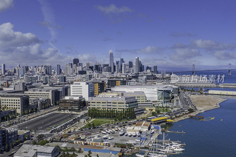 旧金山Mission Rock地区鸟瞰图